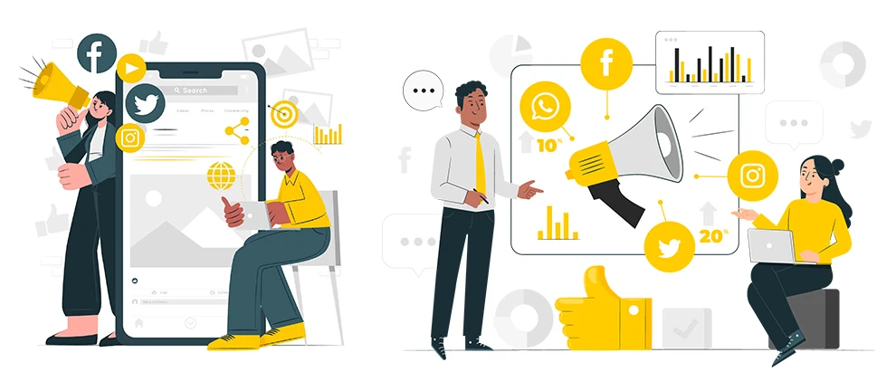 Selected social media marketing artwork by ItsDigimark